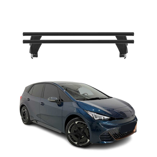 Menabo Dachträger Grundträger für Cupra Born 2021-2025 FL Alu Schwarz 2tlg OMAC DE
