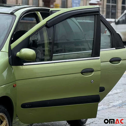 Fensterleisten Zierleisten für Renault Scenic 1999-2003 Edelstahl Chrom OMAC DE