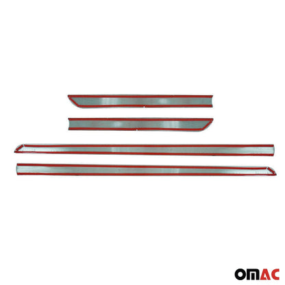 Türschutzleiste Seitentürleiste Türleisten für Citroen C4 2004-2010 Edelstahl 4x OMAC DE