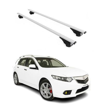 Dachträger Grundtäger für Acura TSX Sportwagon 2010-2014 75kg Metall Silber 2x OMAC DE