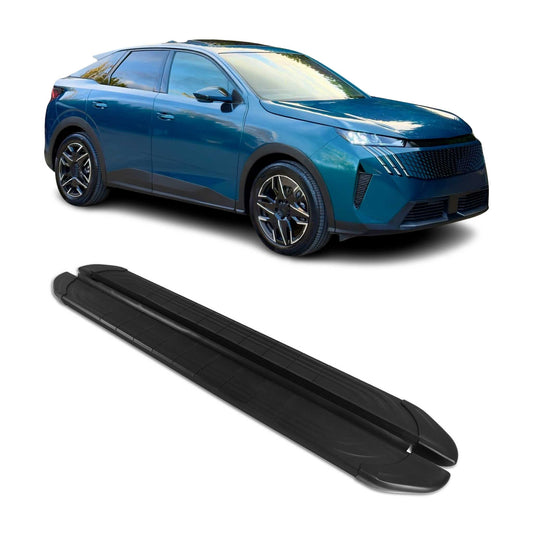 2024-2025 Peugeot 3008 III Trittbretter Seitenschweller Seitenbretter Aluminium Schwarz OMAC DE