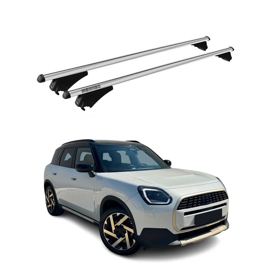 2024-2025 Mini Countryman U25 Menabo Grundträger Dachträger Aluminium Grau 2x OMAC DE