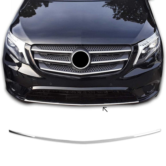 Diffusor Stossstangen für Mercedes Vito W447 2014-2023 Edelstahl 1tlg Vorne OMAC DE