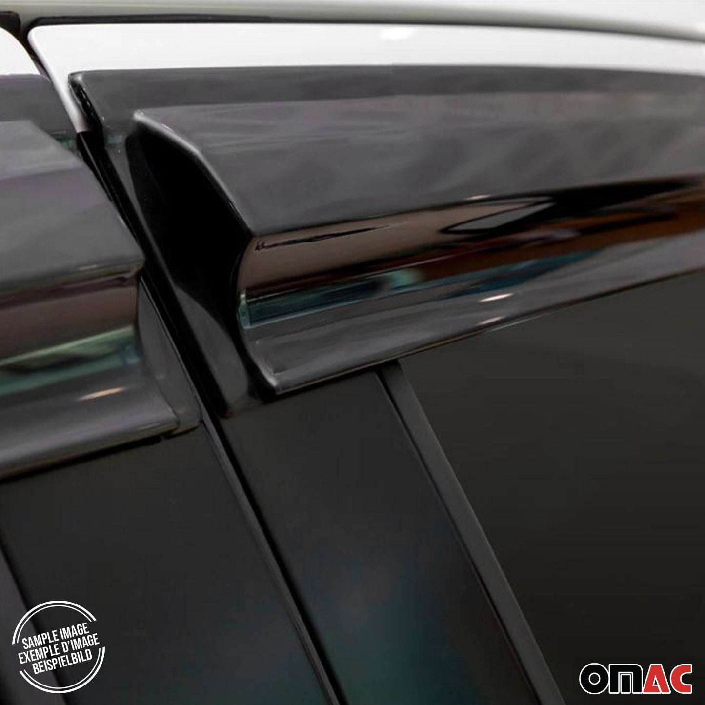 Windabweiser Regenabweiser für Renault Clio 5 2019-2025 Schwarz 4x