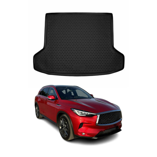 Kofferraummatte Kofferraumwanne für Infiniti QX50 2018-2021 Gummi TPE Schwarz OMAC DE