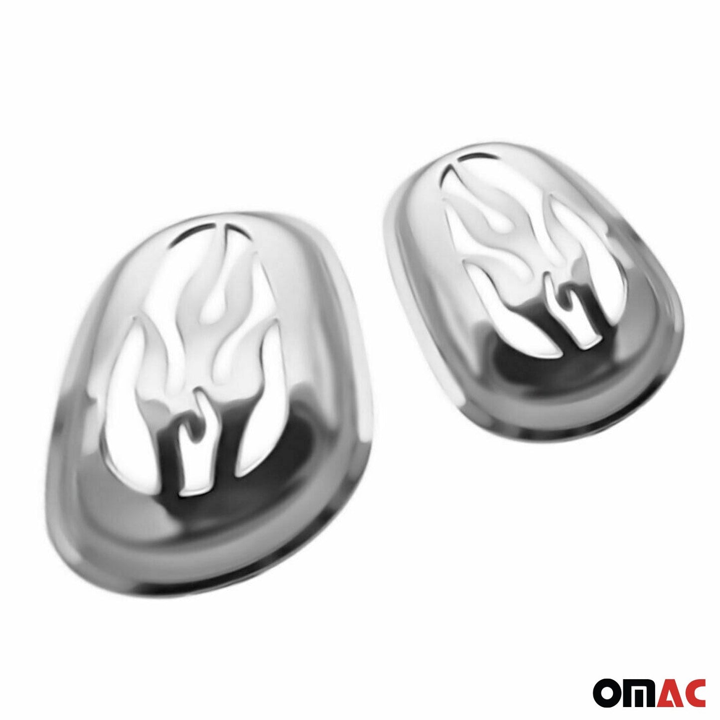 Blinker Signal Rahmen für Nemo Bipper Fiorino Qubo C2 C3 2tlg Abs Satin Chrom OMAC DE