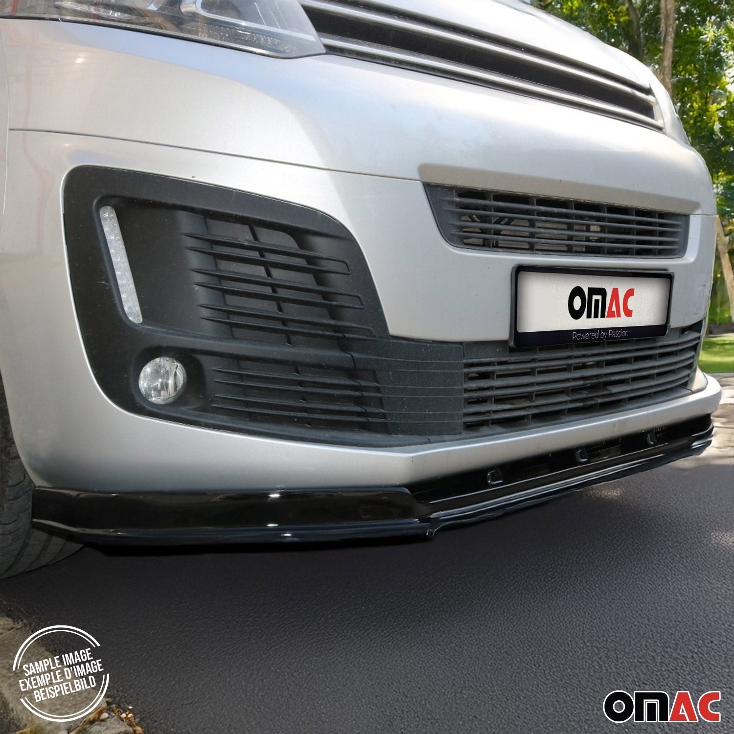 2023-2025 Ford Transit / Tourneo Custom Frontspoiler Lippe Stoßstange Splitter Schwarz ABS 1x OMAC DE