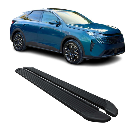 2024-2025 Peugeot 3008 III Trittbretter Seitenschweller Seitenbretter Alu Schwarz OMAC DE