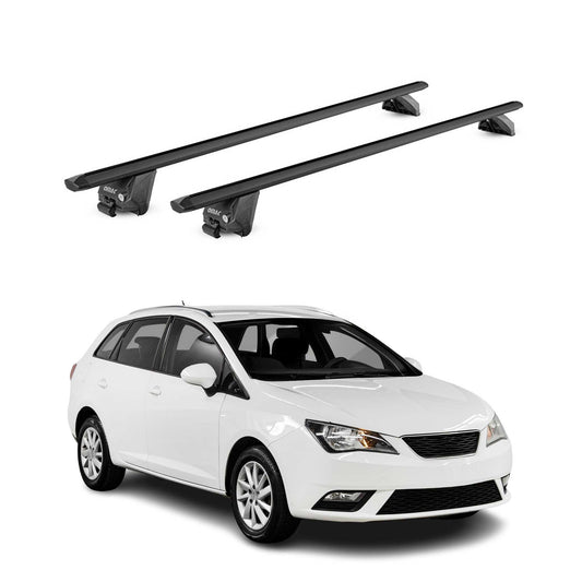 Dachträger Grundtäger für Seat Ibiza mk4 Kombi 2010-2017 100kg Alu Schwarz ABE OMAC DE