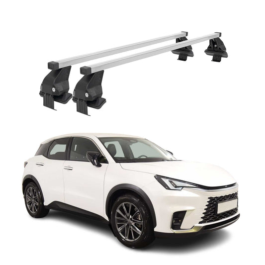 Menabo Dachträger Grundträger für Lexus LBX 2023-2025 Stahl Grau 2tlg OMAC DE