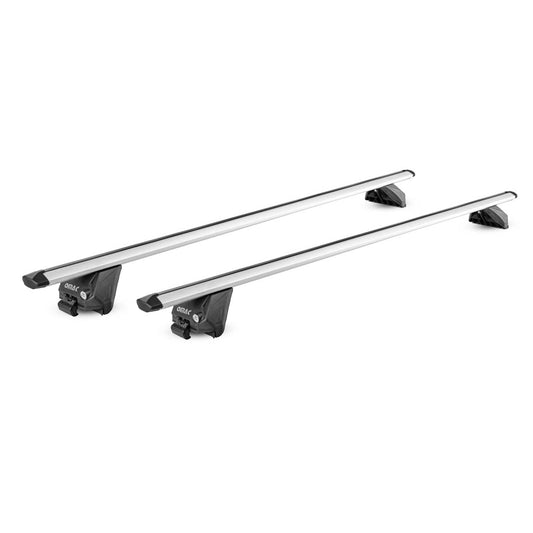 Alu Dachträger Gepäckträger Universal Bündige Schienen Silber ABE 2tlg 120 cm OMAC DE