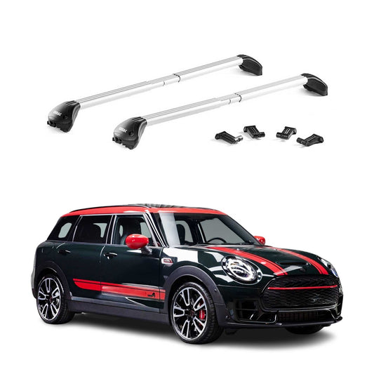 Dachträger Grundtäger für Mini Clubman F54 2015-2023 100kg Alu Silber 2 tlg ABE OMAC DE