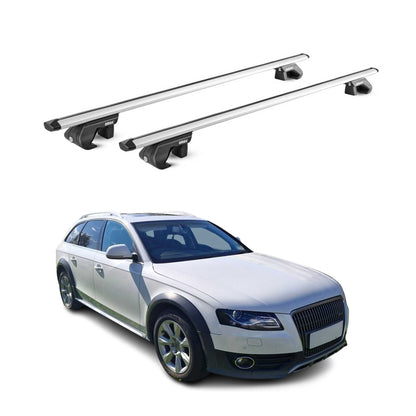 Dachträger für Audi A4 Allroad B8 B9 2009-2025 5 tür 90kg Alu Silber 2x ABE OMAC DE