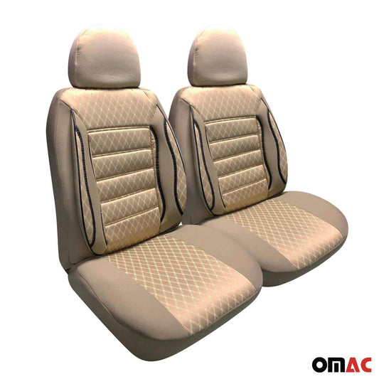 Sitzbezüge Schonbezüge für Citroen Berlingo 2018-2025 Beige 2 Sitz Vorne Satz OMAC DE