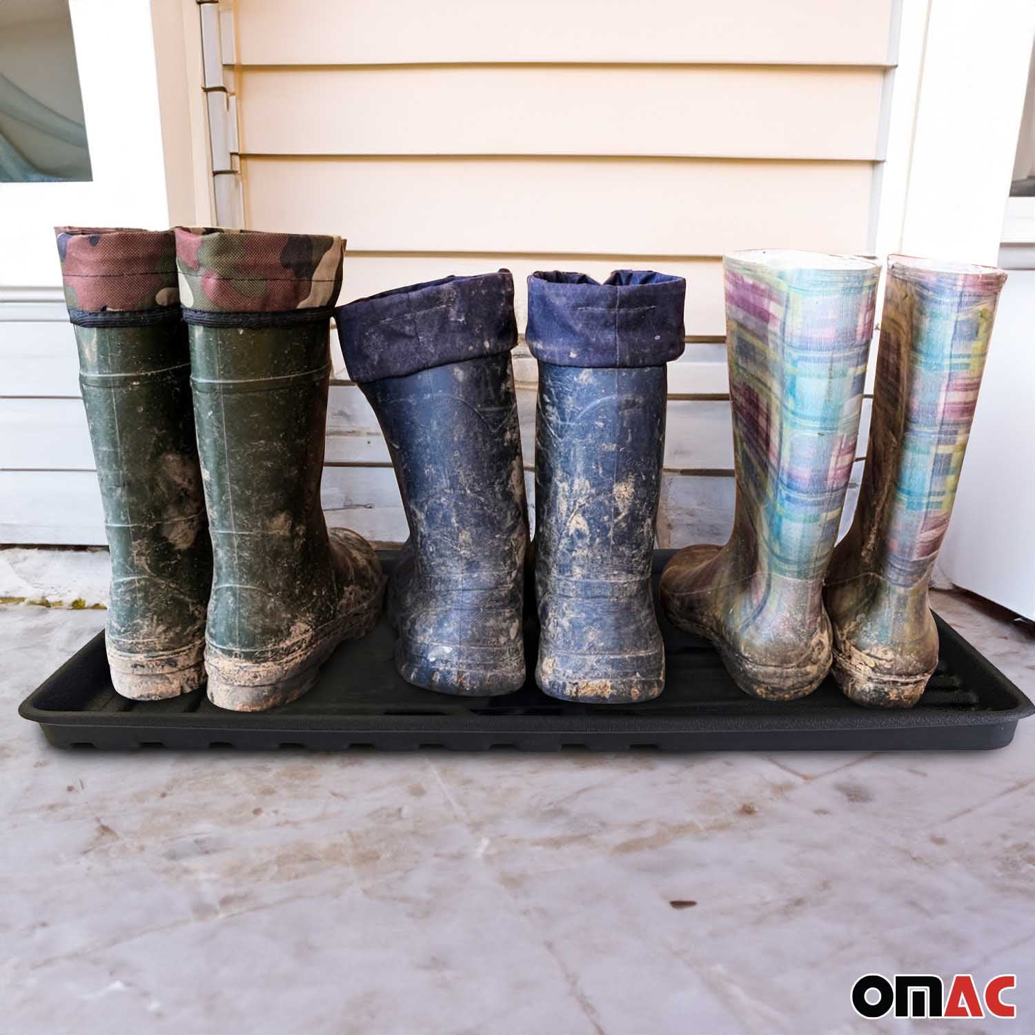 5x OMAC Schuhmatte Sauberlaufmatte Abtropfschale Napfunterlage 78x38cm Unterlage OMAC DE