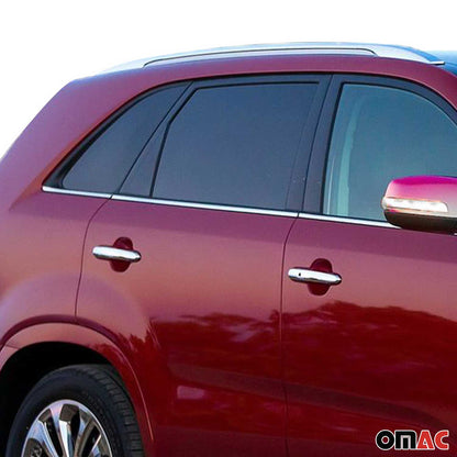 Fensterleisten Zierleisten für Kia Sorento 2010-2012 Edelstahl Chrome 4 tlg OMAC DE