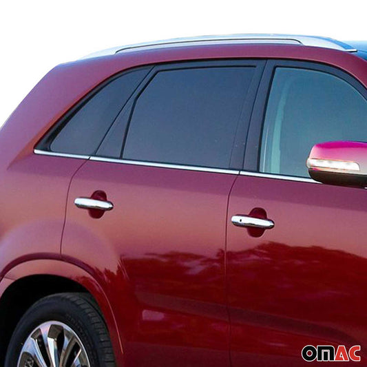 Fensterleisten Zierleisten für Kia Sorento 2010-2012 Edelstahl Chrome 4 tlg OMAC DE