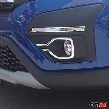Nebelscheinwerfer Rahmen für Dacia Sandero Stepway 3 2021-2024 Edelstahl Chrom OMAC DE