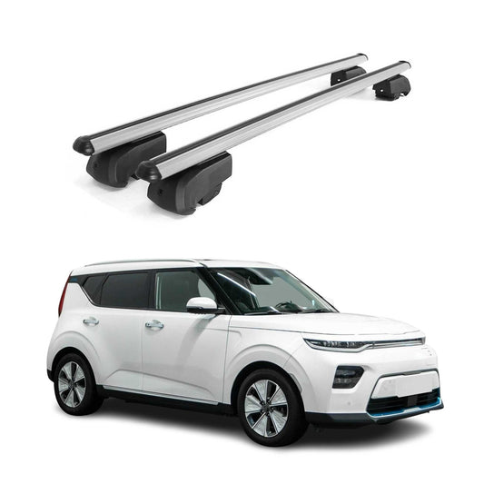 Dachträger Grundträger für Kia Soul EV 2020-2023 Aluminium Silber ABE 2x OMAC DE