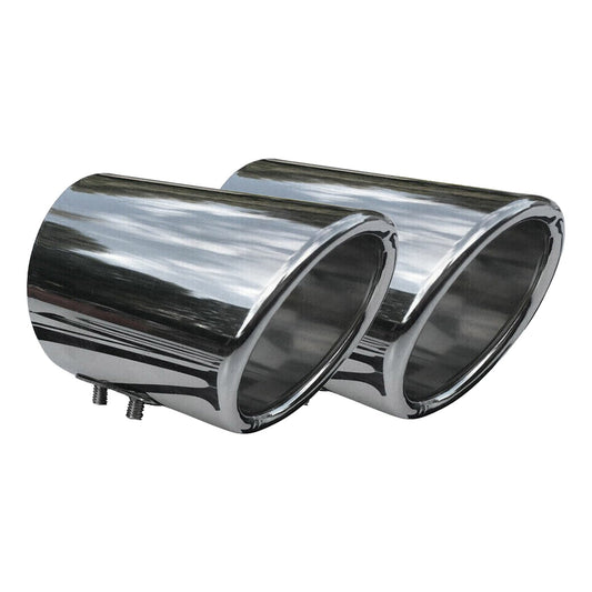 Auspuffblende Endrohr für Mercedes E Klasse 1993-2025 Edelstahl Chrom 60mm 2tlg OMAC DE