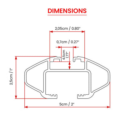 Dachträger Grundtäger für Toyota RAV4 2000-2012 3-5 tür 90kg Alu Silber 2x ABE