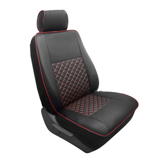 Sitzbezüge Schonbezüge für Mercedes Vito W639 2003-2014 Kunstleder Schwarz Rot OMAC DE