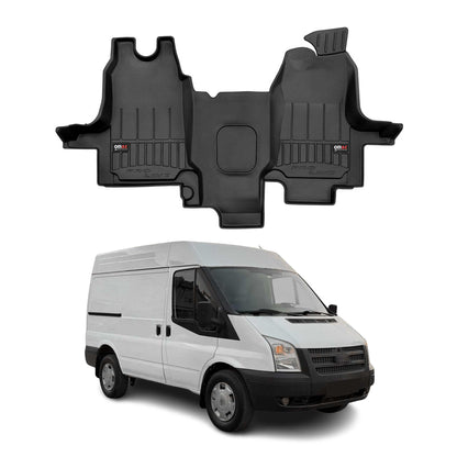 OMAC Gummi Fußmatten für Ford Transit 2000-2013 Premium 3D Automatten Schwarz OMAC DE