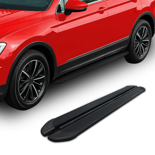 Trittbretter Seitenschweller für Toyota Yaris Cross 2023-2025 Alu Schwarz 2 tlg