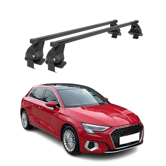 Menabo Dachträger Grundtäger für Audi A3 Sportback 8Y 2020-2025 50kg Schwarz 2x OMAC DE