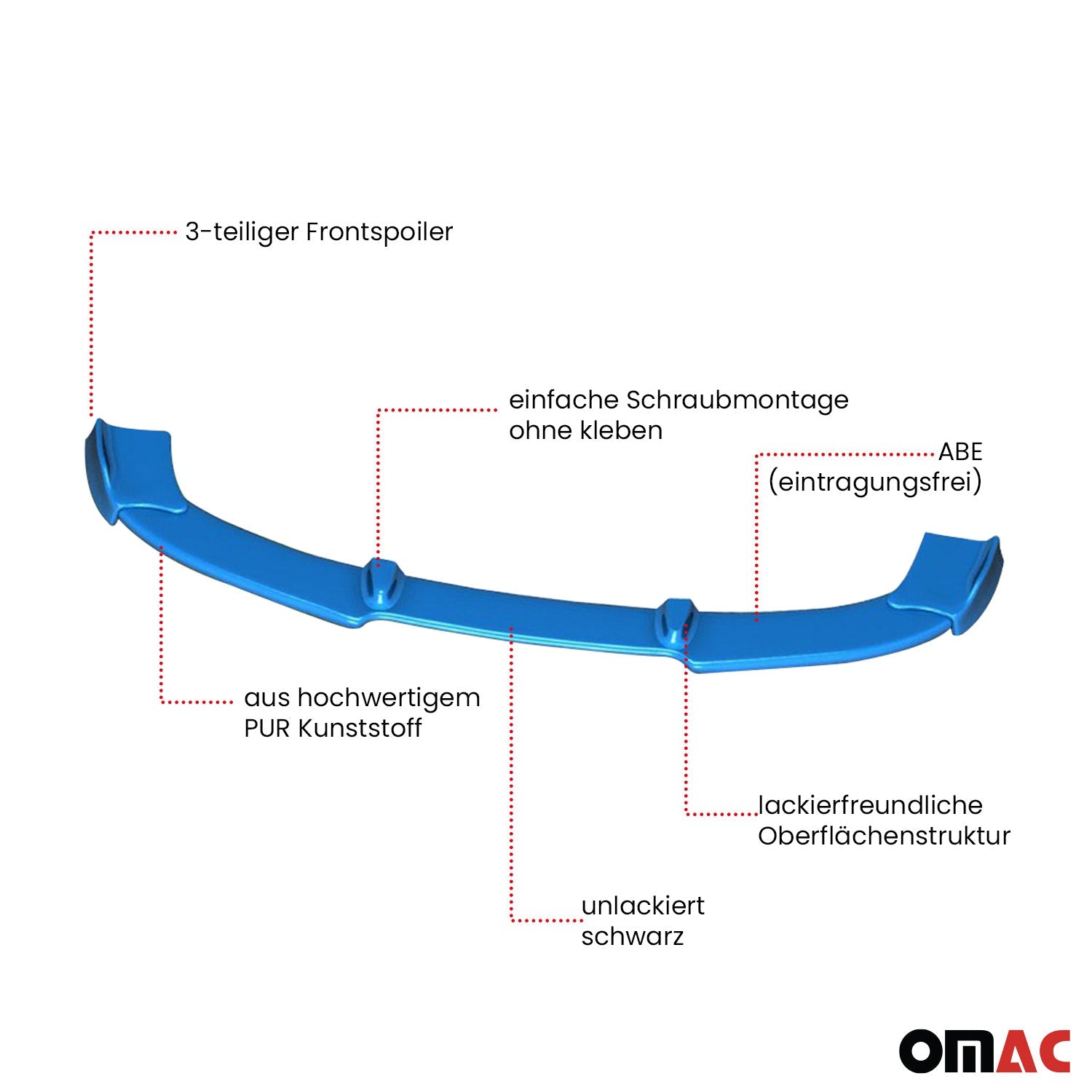 RDX Frontspoiler Vario-X Spoiler für Subaru BRZ OMAC DE