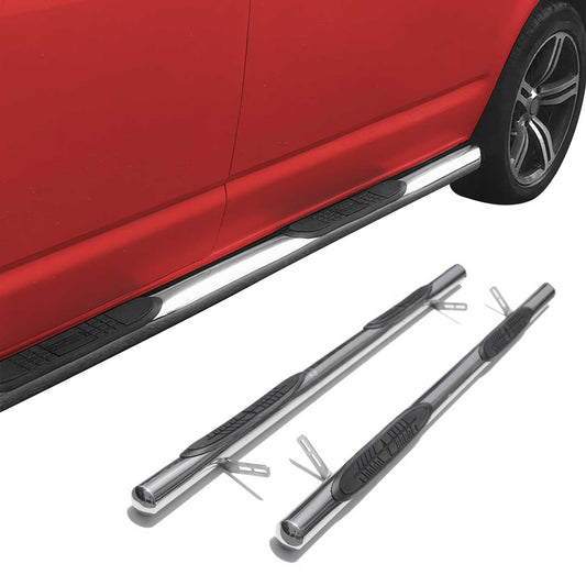 Stahl Trittbretter Schwellerrohre für VW T6 T6.1 alle 2015-2024 Langer Grau OMAC DE