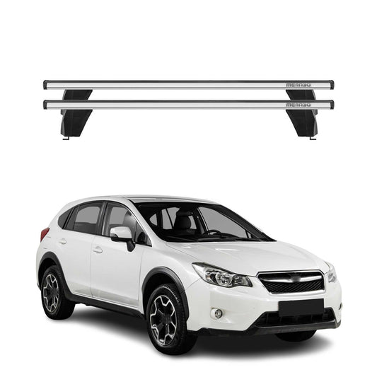 Menabo Dachträger Grundträger für Subaru XV 2011-2018 Querträger ABE Alu Grau OMAC DE