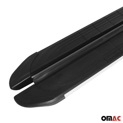 Trittbretter Seitenschweller für VW Tiguan mk3 2024-2025 Alu Schwarz Silber