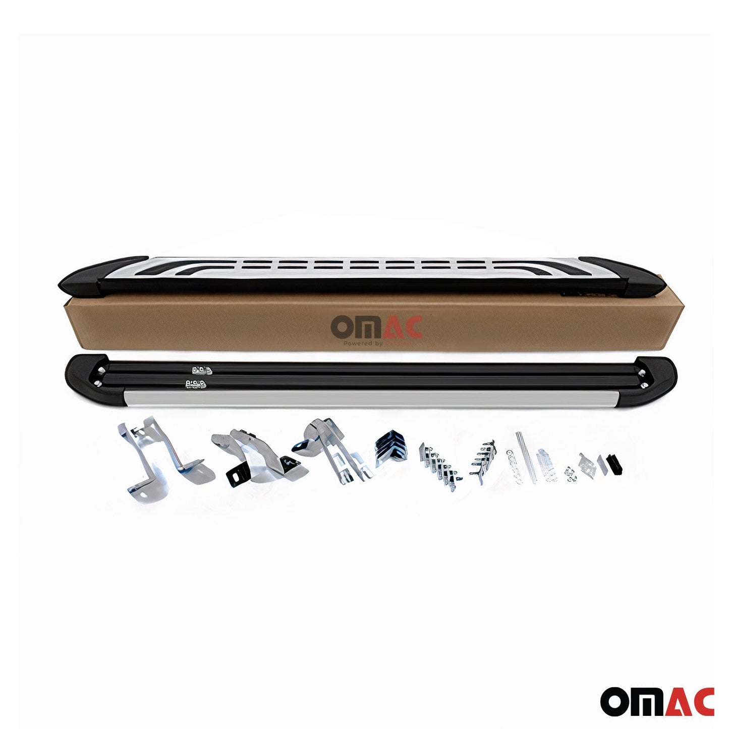 Trittbretter Seitenschweller Seitenbretter für Honda CR-V 2007-2012 Alu Grau OMAC DE