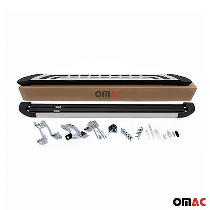 Trittbretter Seitenschweller Seitenbretter für Honda CR-V 2007-2012 Alu Grau OMAC DE