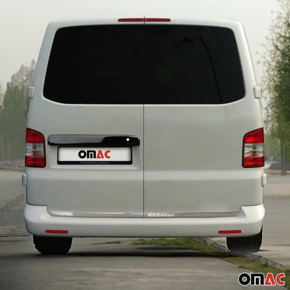 Heckleiste Kofferraumleiste für VW T5 2003-2015 Doppeltür Dark Chrom Edelstahl OMAC DE