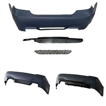 JOM Heckstoßstange für BMW E60 2003-2010 Schwarz 4tlg OMAC DE