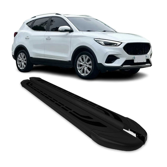Trittbretter Seitenschweller für MG ZS 2018-2025 Schwarz Aluminium 2 tlg