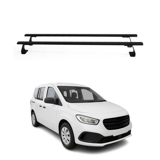 Dachträger Grundtäger für Mercedes Citan W420 2021-2025 75kg Stahl Schwarz 2 tlg OMAC DE