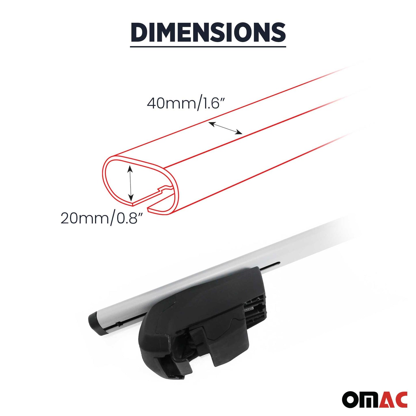 Dachträger für Nissan Qashqai 2021-2023 Metall ABE 2x OMAC DE