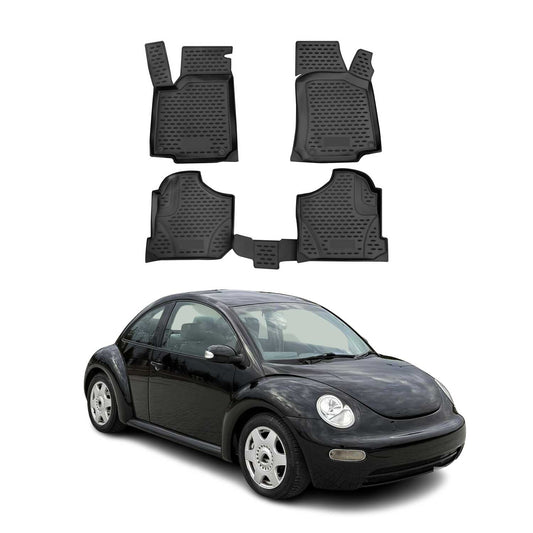 1998-2005 VW New Beetle Fußmatten TPE Schwarz 4 tlg