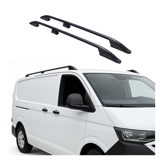 Dachreling Dachgepäckträger für VW Transporter T7 2024-2025 L1 kurzer Schwarz 2x OMAC DE