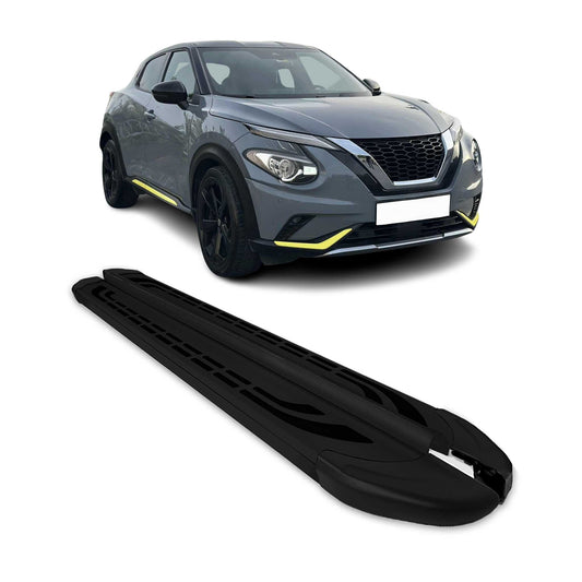 2019-2025 Nissan Juke Trittbretter Seitenschweller Seitenbretter Alu Schwarz OMAC DE