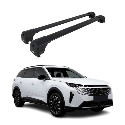 2024-2025 Peugeot 5008 Dachträger Grundträger Schwarz Alu 2 tlg OMAC DE