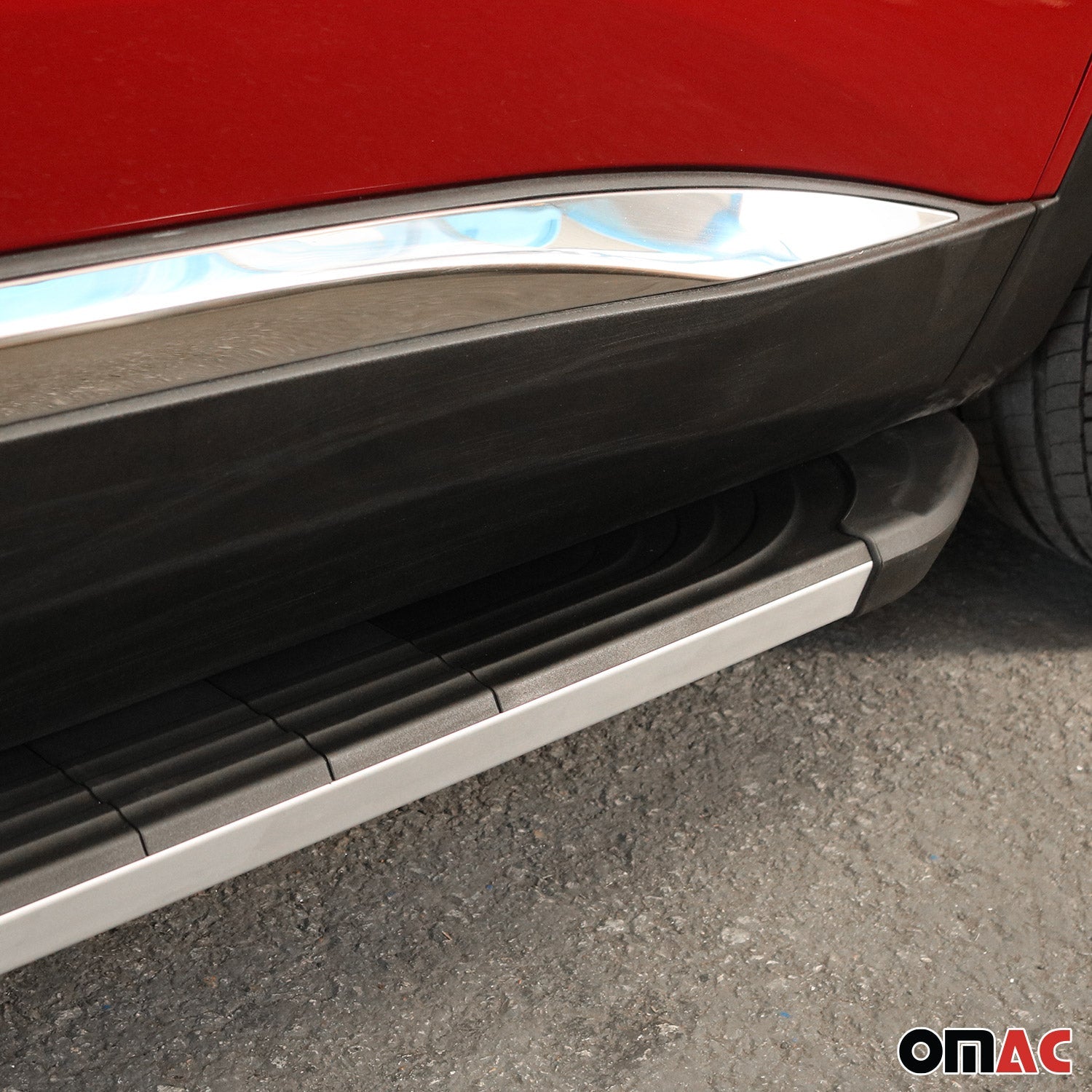 2023-2025 BYD Seal Trittbretter Seitenschweller Seitenbretter Aluminium Schwarz Silber OMAC DE