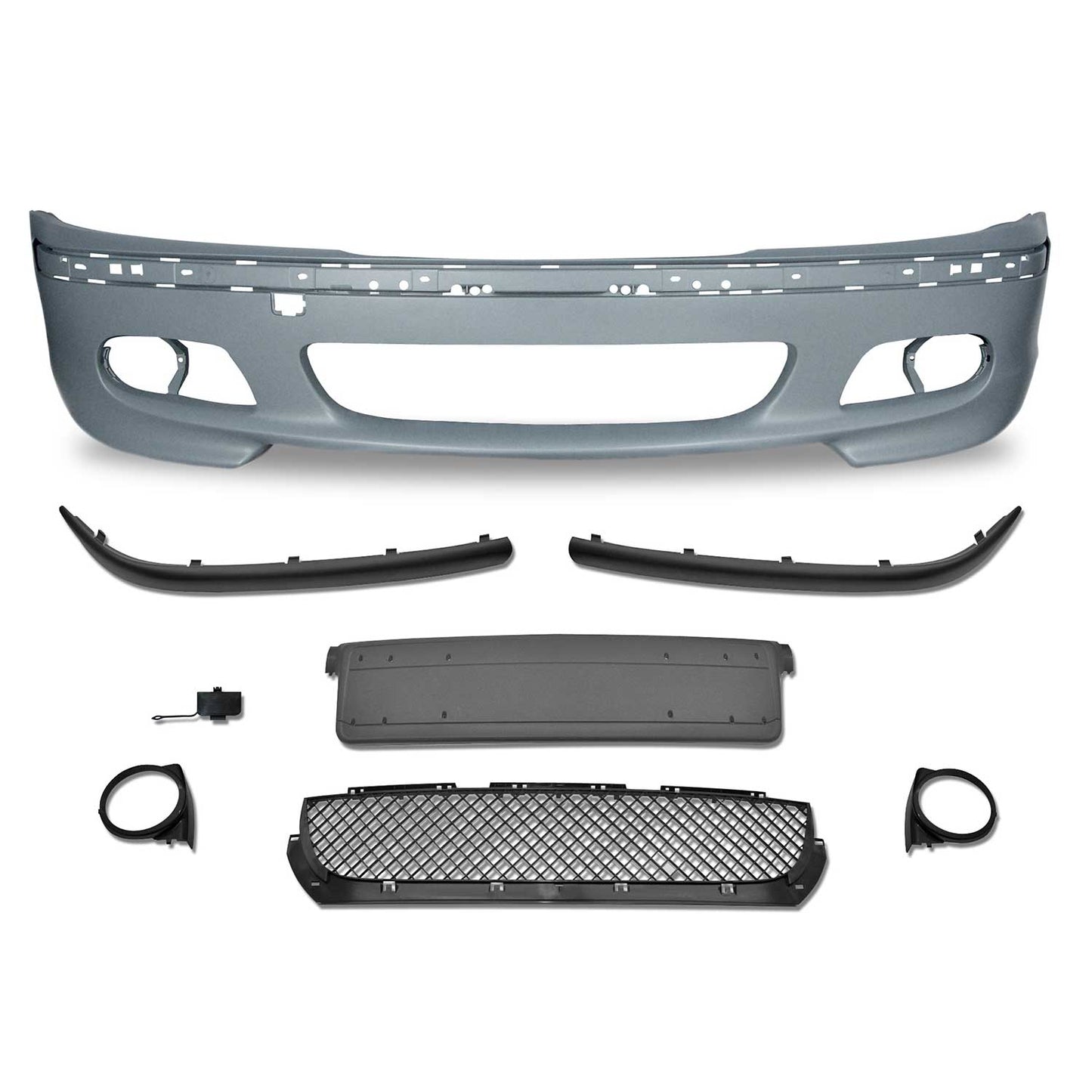 JOM Frontstoßstange für BMW E46 Limo 1998-2005 / Touring 1999-2005 Grau OMAC DE