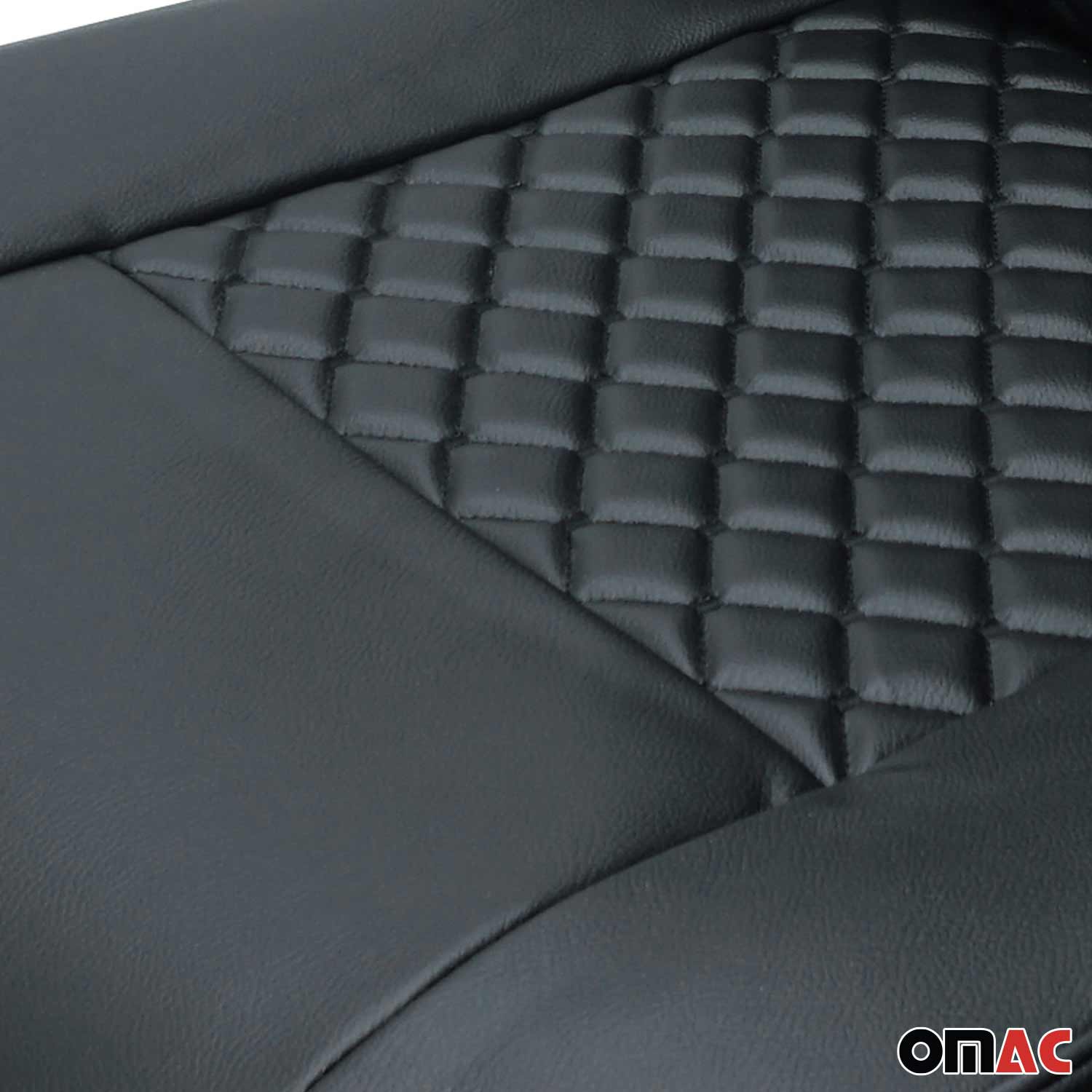 Sitzbezüge Schonbezüge für Mercedes Vito W447 2014-2025 Kunstleder Schwarz 1tlg OMAC DE