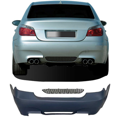 JOM Heckstoßstange für BMW E60 2003-2010 Schwarz 4tlg OMAC DE