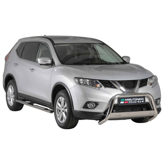Edelstahl Seitenschweller Schwellerrohre für Nissan X-Trail 2015-2017 Silber OMAC DE