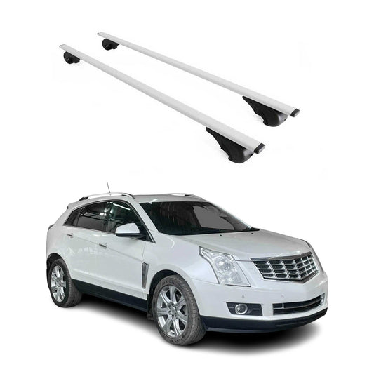 Dachträger Grundtäger für Cadillac SRX 2004-2016 75kg Metall Silber 2 tlg OMAC DE